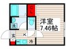 グランシャレー高野 1Kの間取り