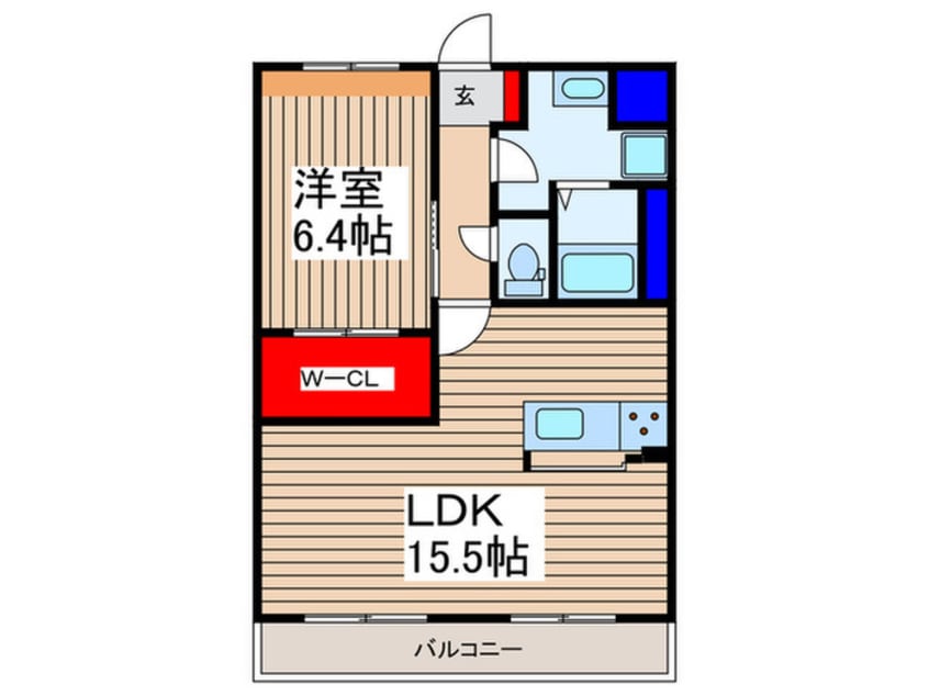 間取図 コムデソレイユ