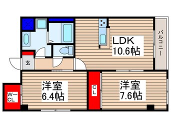 間取図 コムデソレイユ