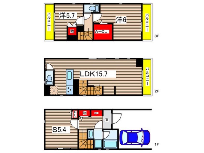 間取図 Kolet武蔵中原4