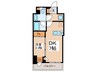 ONEROOF RESIDENCE ASAKUSABASHI 1DKの間取り