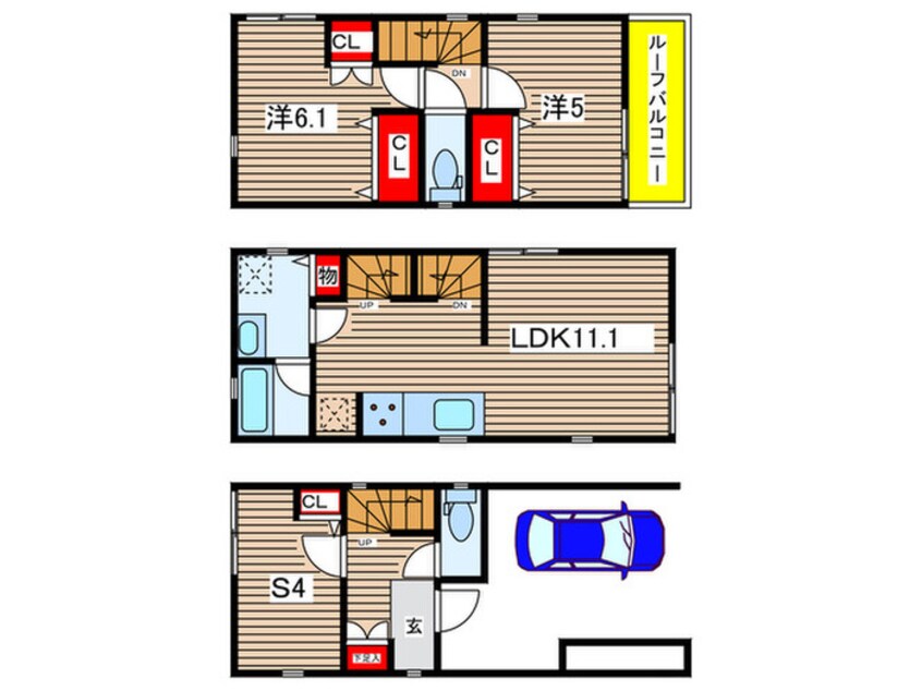 間取図 Kolet武蔵中原7