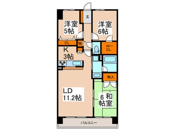 間取図 グランカーサ新小岩