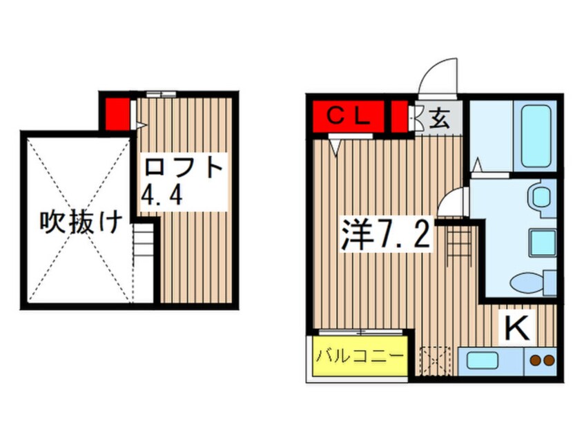 間取図 サンクマーレ稲毛