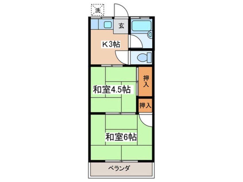 間取図 土方コーポ