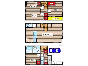 間取図 Kolet武蔵中原8