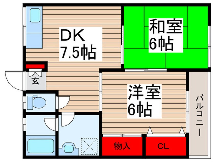 間取図 ロイヤルコーポ