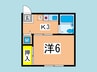 ライトリバ－ 1Kの間取り