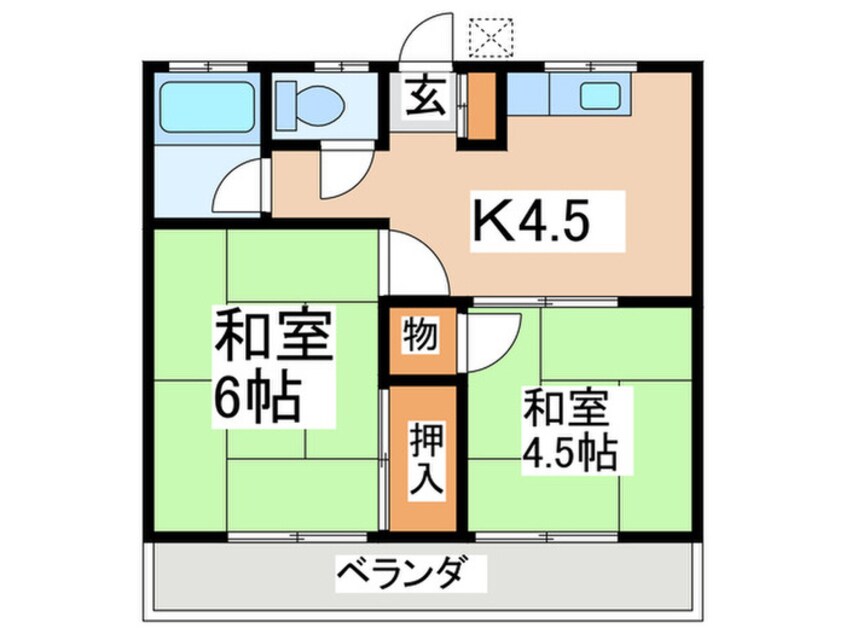 間取図 第２みのり荘