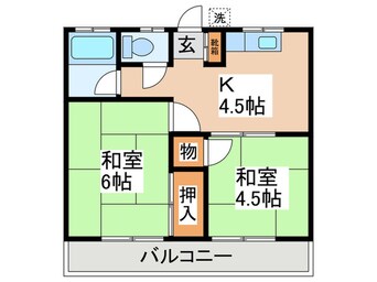 間取図 第２みのり荘