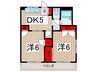 プティシャトレＪＩＳ 2DKの間取り