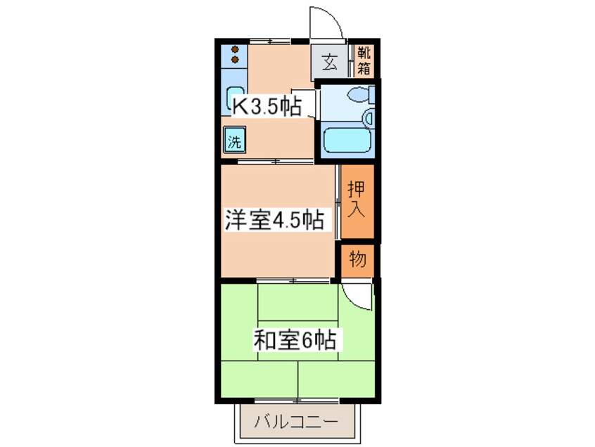 間取図 ココパ－ムハイツ