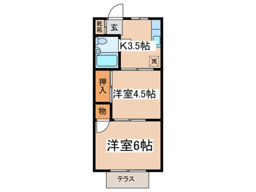 間取図 ココパ－ムハイツ