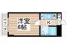 ＣＯＺＹ久米川 1Kの間取り