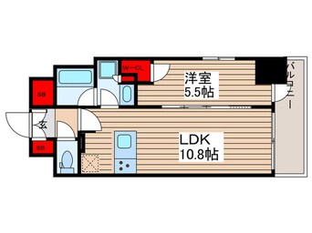 間取図 クレストコート本所吾妻橋