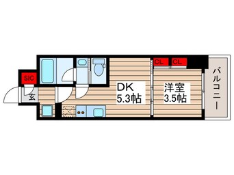 間取図 クレストコート本所吾妻橋