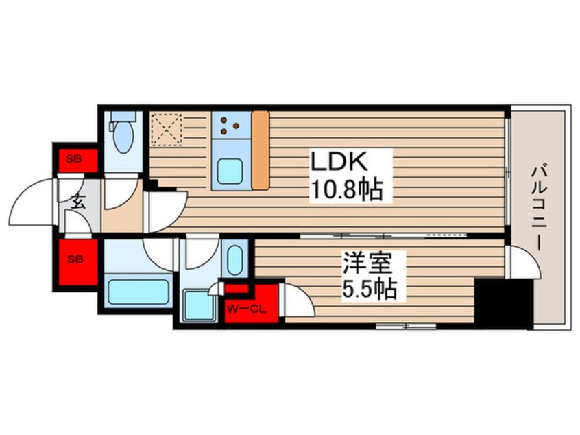 間取図 クレストコート本所吾妻橋