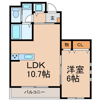 間取図 ドミールサワダ