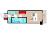 ＬＥＸＥ綾瀬（703） 1Kの間取り