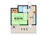 ハセガワハイム 1Kの間取り
