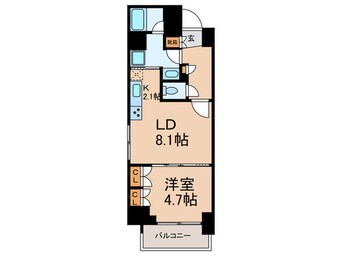 間取図 ガリシアグランデ江戸川橋(201)