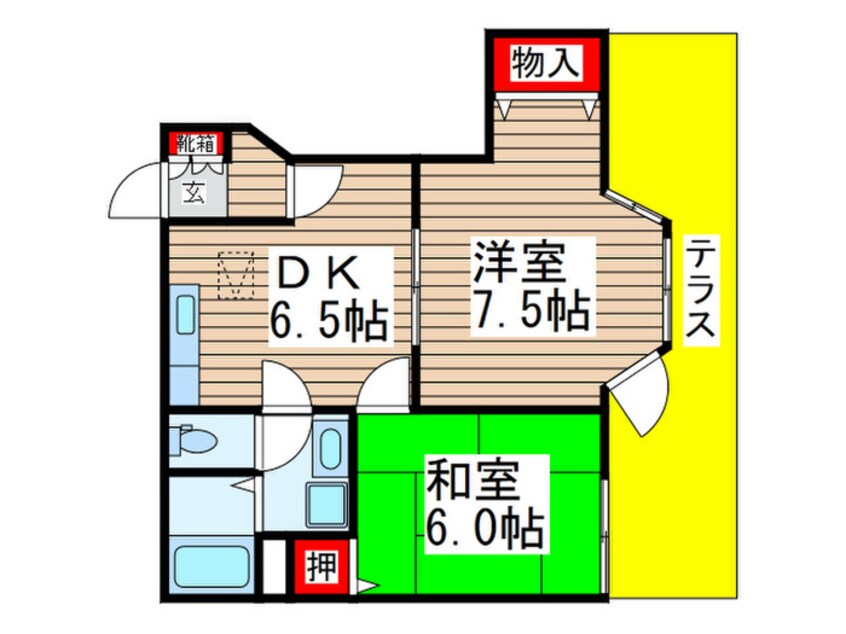 間取図 エクセルハイツ