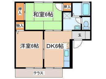 間取図 スウィ－トホ－ンＡ