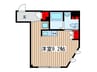 URBANCUBE三鷹 1Rの間取り