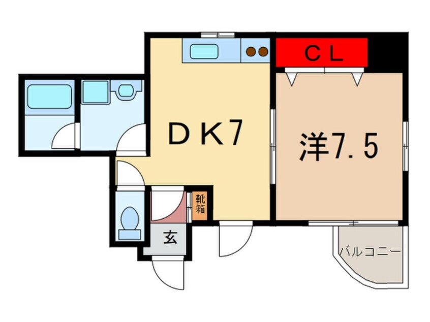 間取図 グリ－ンコ－ト