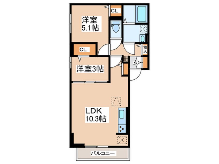 間取図 シャトレー町田