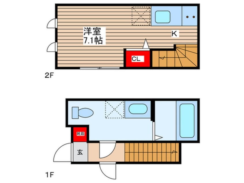間取図 ＰＡＰＵＲＩ門前仲町
