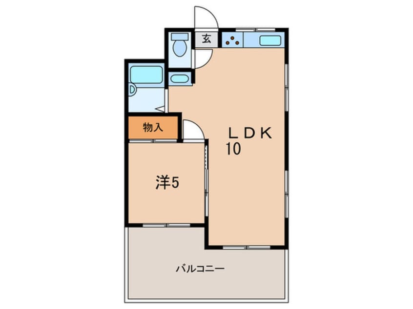 間取図 ハイツ　カツラ