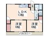 グリーンビューハウス 2LDKの間取り