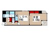 レジディア入谷 1LDKの間取り