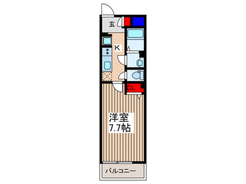 間取図 HARU terrace 朝日