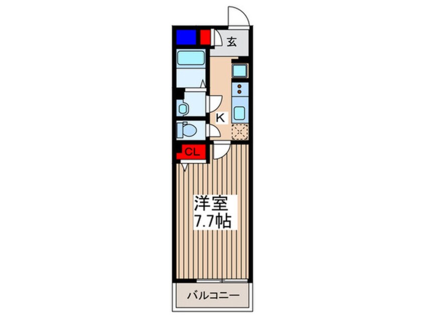 間取図 HARU terrace 朝日