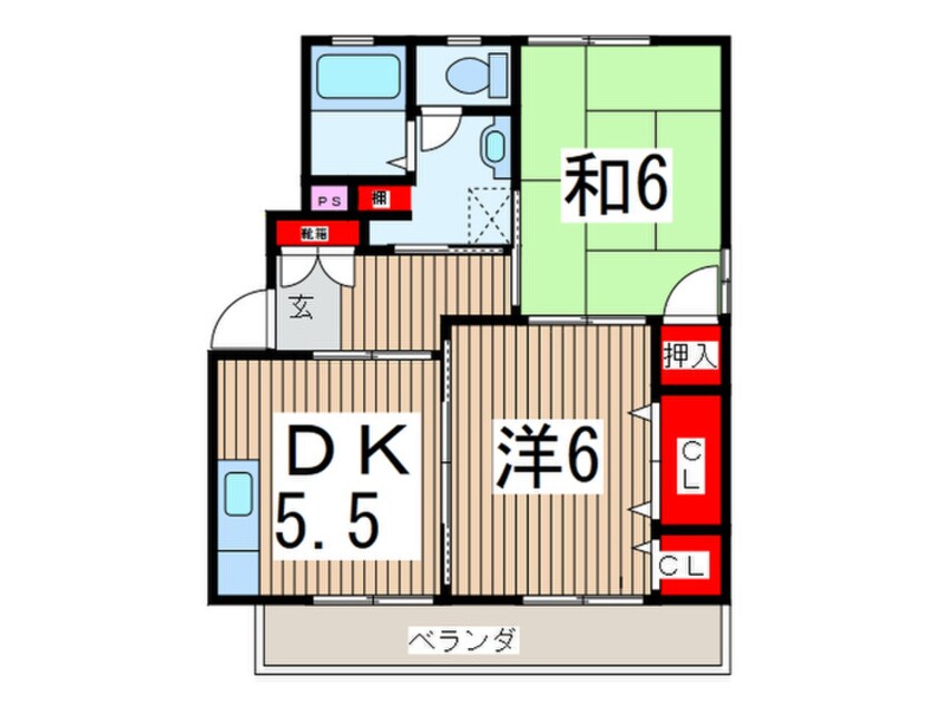 間取図 シャルマンＢ棟