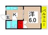 第２成和ハイツ 1Kの間取り