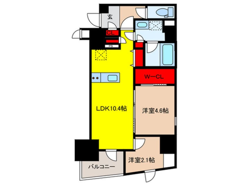 間取図 ｼﾞｵｴﾝﾄ日本橋小伝馬町