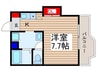 スターハイム三芳 1Kの間取り