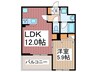 クラシヤ 1LDKの間取り