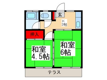 間取図 第一コ－ポ新河岸