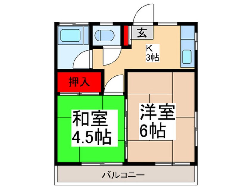 間取図 第一コ－ポ新河岸