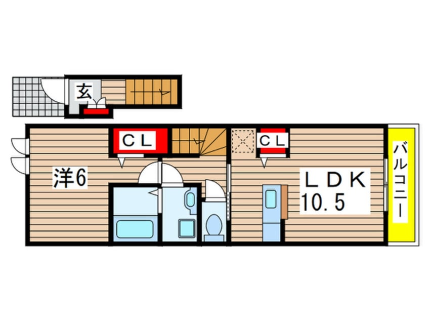 間取図 ラフレシール　ガーデン