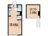 ＳＴＥＬＬＡ＋ 1Rの間取り