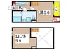 レフィナ－ドカメオカ 1Kの間取り