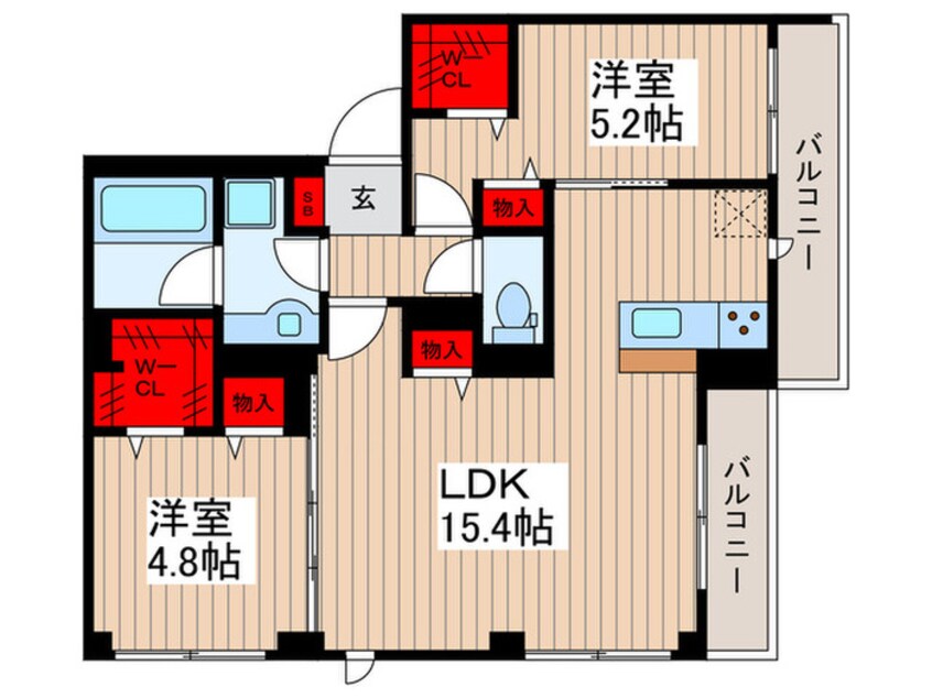 間取図 ポローニア文花