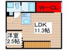 ザ・エトワール北千住 1LDKの間取り