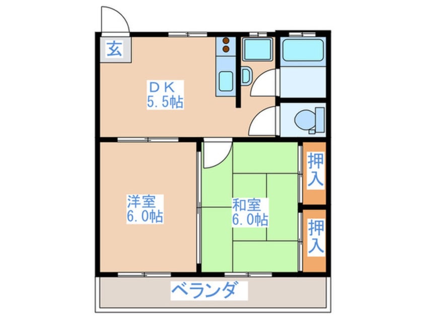 間取図 田中マンション