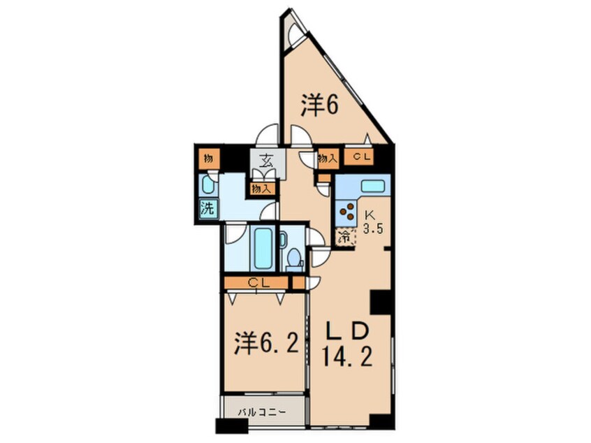 間取図 ＬａＳａｎｔｅ池田山